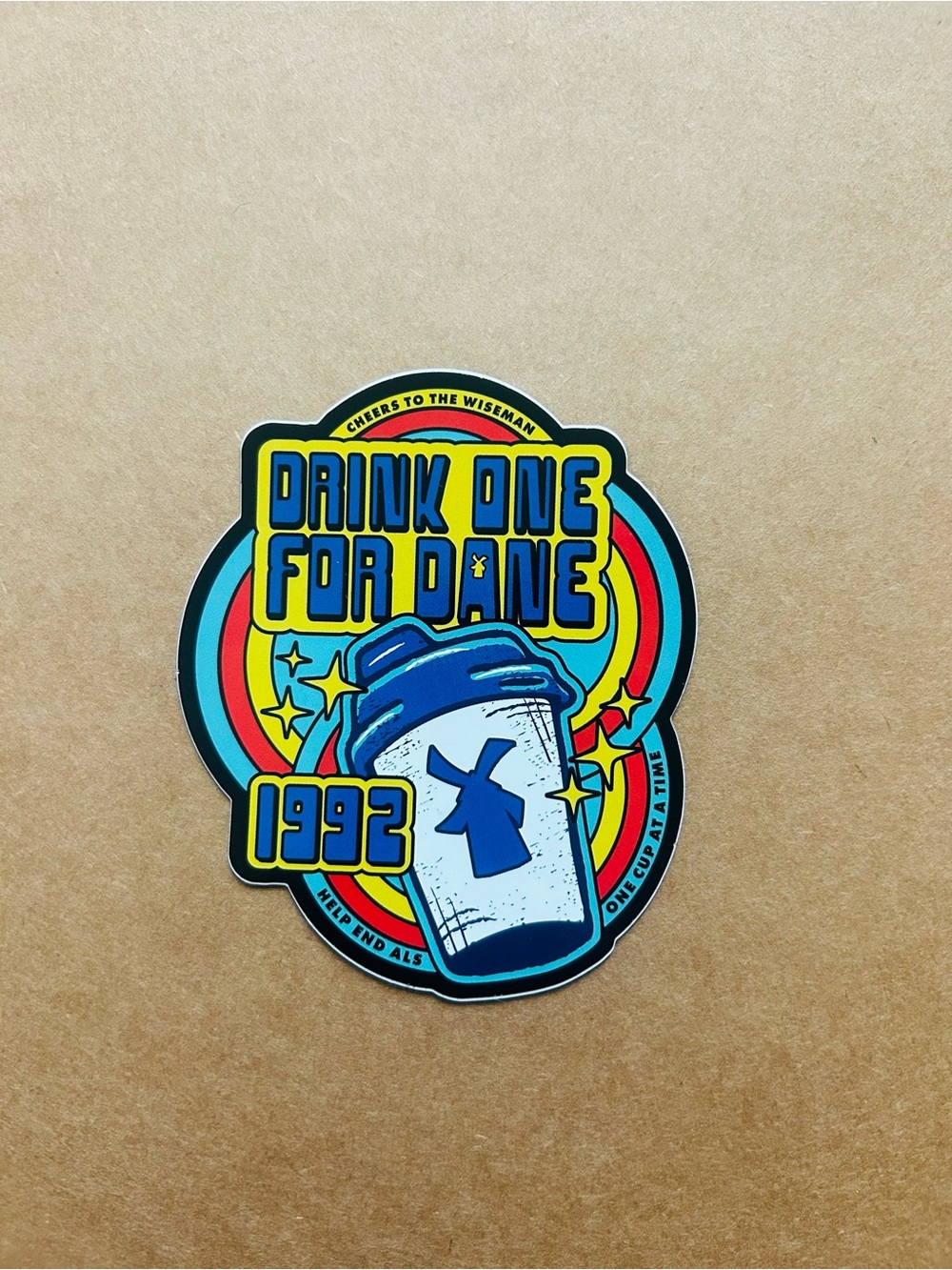 Dutch Bros Collector Sticker Drink One for Dane set of 2 - Picture 2 of 3
